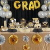 9Pcs Gold and Black Graduation Decorations Honeycomb Centerpieces, Class of