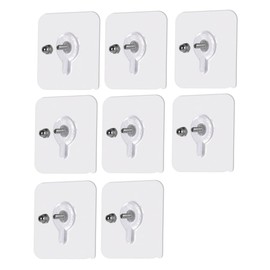 INF 8er Pack Selbstklebende Schraube zur Wandmontage Selbstklebend Klebeschraube für Aufhängen Von Schlafzimmern Badezimmern Küchenutensilien Accessoires