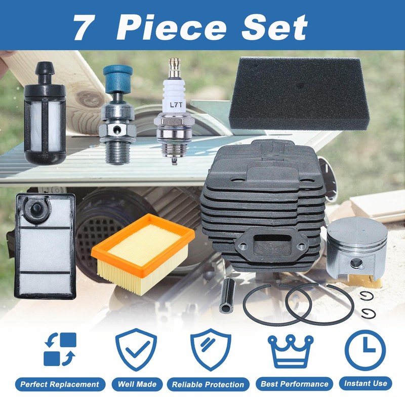 AUMEL 49mm Cylinder Air Fuel Filter Kit for Stihl TS400