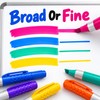 WP128AS 8-Color Dry Erase Markers for Whiteboards – Chisel Tip,