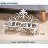 Oligsky Iron Dog Cat Bowls Elevated - Dog Cat Food