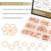 320 Pieces Copper Metric Flat Washers, Sealing Washers, Kindroufly 11