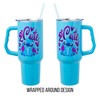 Silver Buffalo Lilo & Stitch Airbrush 2 Cute 40oz Stainless