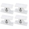 LT Easiyl 4pcs White Plastic T Shaped Door Retainer Hold Back Holder Suitable for Trailers Campers Motorhomes Door Holder Baggage Door Catch