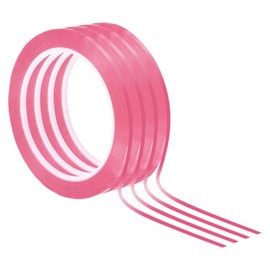 PATIKIL 1/8" Whiteboard Tape, 4 Pack Thin Dry Erase Tape for Graphic Chart Marking DIY Art, Pink