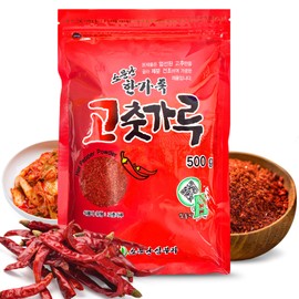 COELO Korean Red Pepper Powder 500g (1.1 lb) Spicy Gochugaru Flakes Spice Seasoning, Asian Food K-Food Gochujang Kimchi Stew Stir-fry Sun Dried Powder Only Hot Red Chili, MSG/Gluten/Sugar Free VEGAN