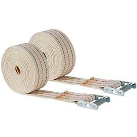 Mytee Products (2 Pack) 2" x 17' Piano Moving Strap with Roller Buckle, Made from Cotton Webbing
