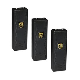 SAFETY TECHNOLOGY SAL Black 95000 Volt Stun Gun with Alarm and Flashlight - Lot of 3 as Shown