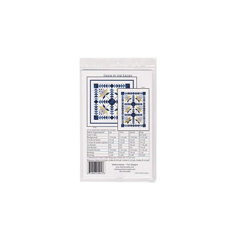 Calico Carriage Quilt Designs Geese in The Lillies Pattern, 6