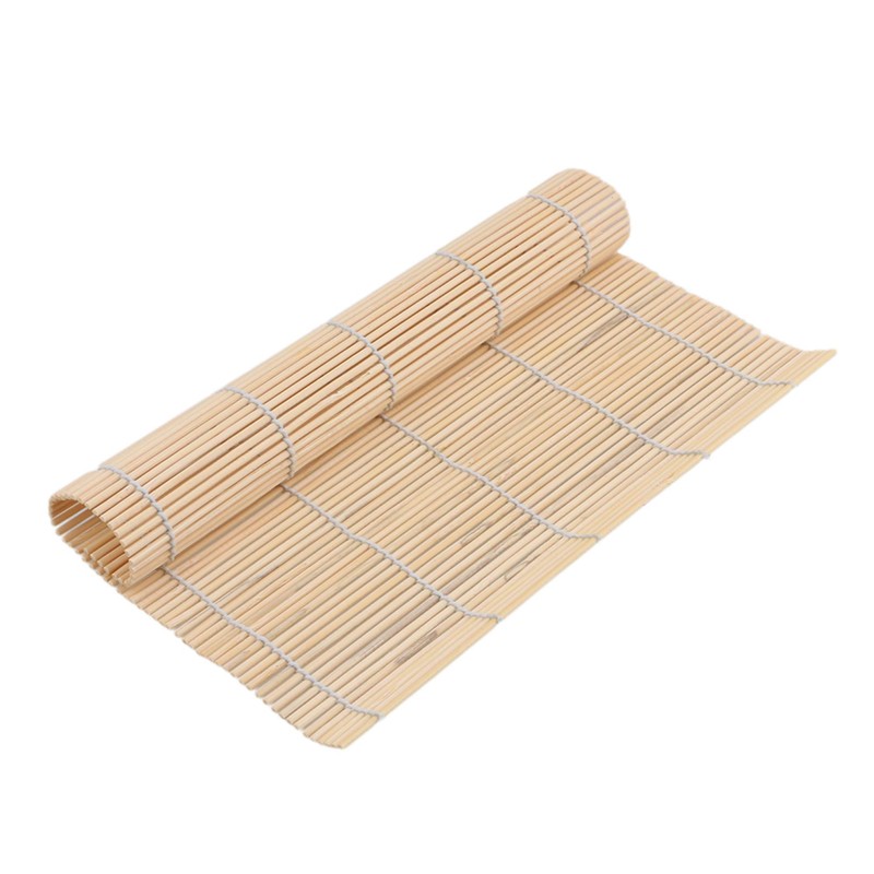 RDEXP 24cm/9.45in Sushi Natural Bamboo Rolling Mat Rice Spreader Paddle