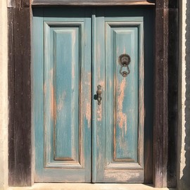 Moritz Antique Door Knocker Eagle Head Solid Cast Iron - Rustic Vintage Style Wall Decor - Decorative Front Door Knocker for Indoor and Outdoor Use, Bronze Look