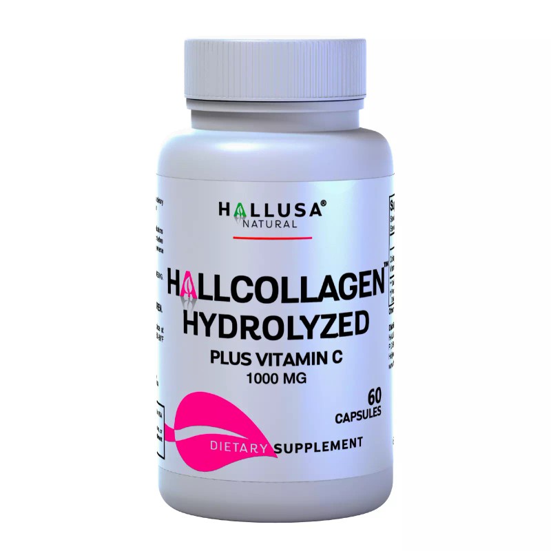 HALLUSA NATURAL HYDROLYZED COLLAGEN Complex - Vitamin C - Collagen