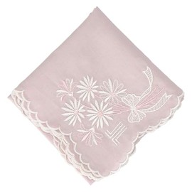Lanvin Collection Women's Embroidered Handkerchief 08001203 Handkerchief Female 08001203C Gray [C] Approx. Width 18.1 x Height 18.1 inches (46 cm) x Height 18.1 inches (46 cm), Gray [C]