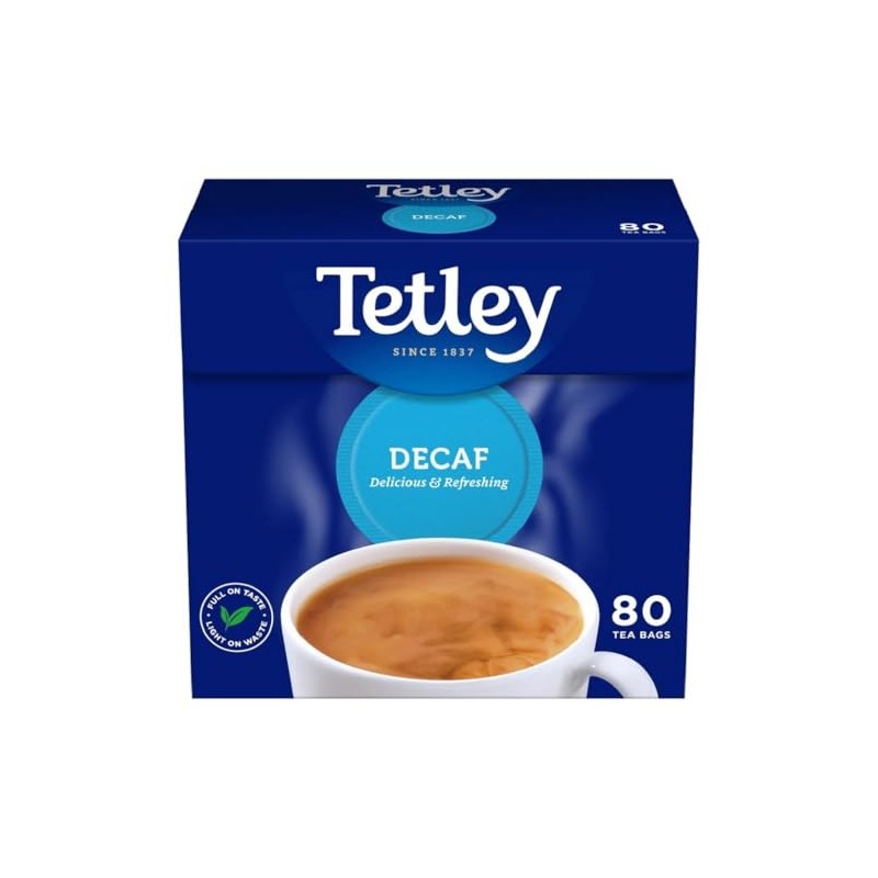 Tetley Original Decaf Tea Bags, 80 Bags