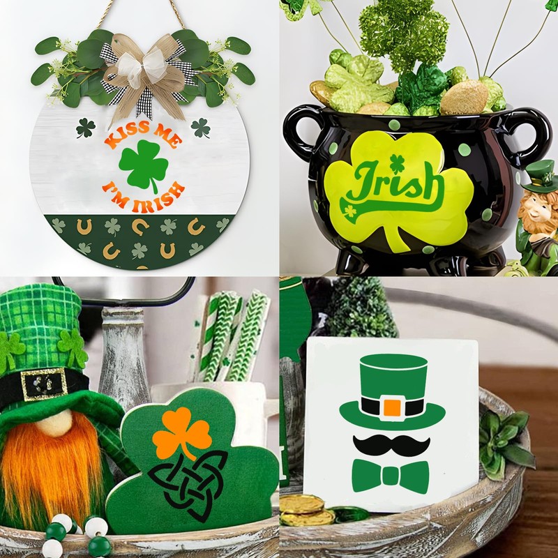 72 PCS 3x3 Inch St. Patrick's Day Stencils for Painting