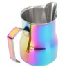 Milk Frother Cup 350ml 304 Stainless Steel Pointed Mouth Foaming