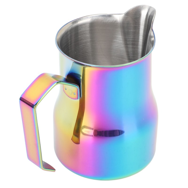 Milk Frother Cup 350ml 304 Stainless Steel Pointed Mouth Foaming