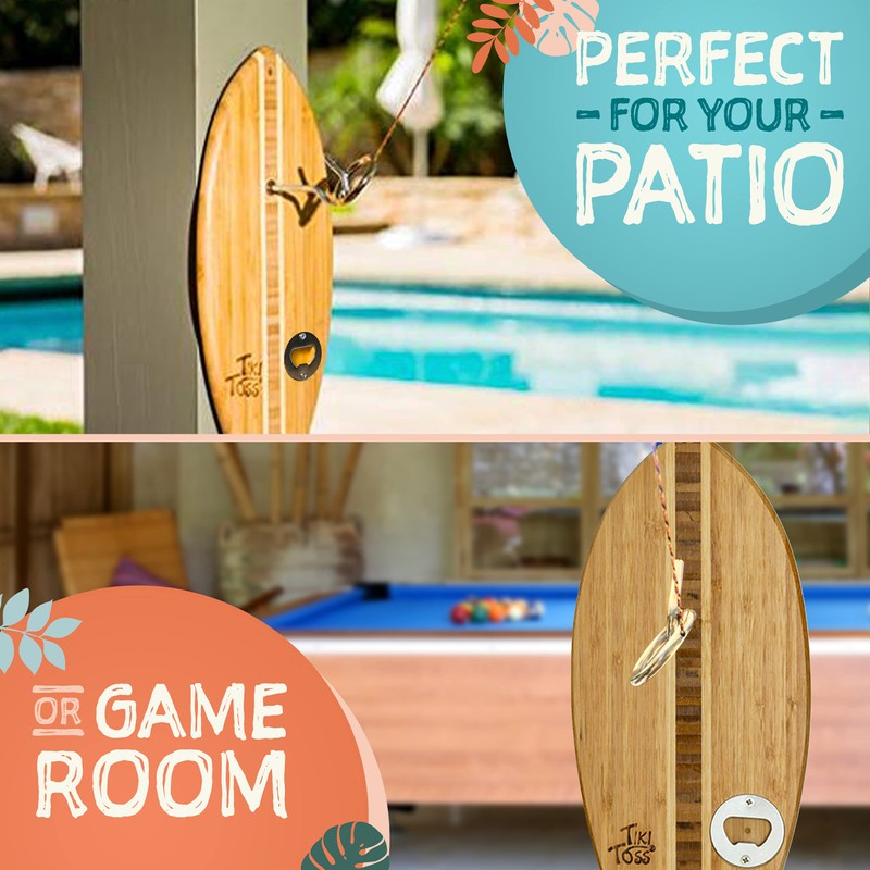 Ring Toss Game for Adults – 13 Inch Surfboard Edition