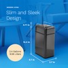 hOmeLabs Durable 2.4 Gallon Sensor Trash Can, Retractable Butterfly Lid,