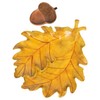 Leaf and Acorn Autumn Yellow 15 x 13 Dolomite Ceramic