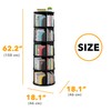 SpaceAid 5 Tier Rotating Bookshelf Tower, Spinning Bookcase Lazy Susan,