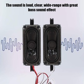 TV Speaker, 2Pcs 4 Ohm 5W TV Box Speaker Loudspeaker Sound Amplifier Unit for LCD TV Advertising Player