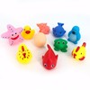 Random Cute Animal Design Bath Toy, 10pcs/set Random Color Soft