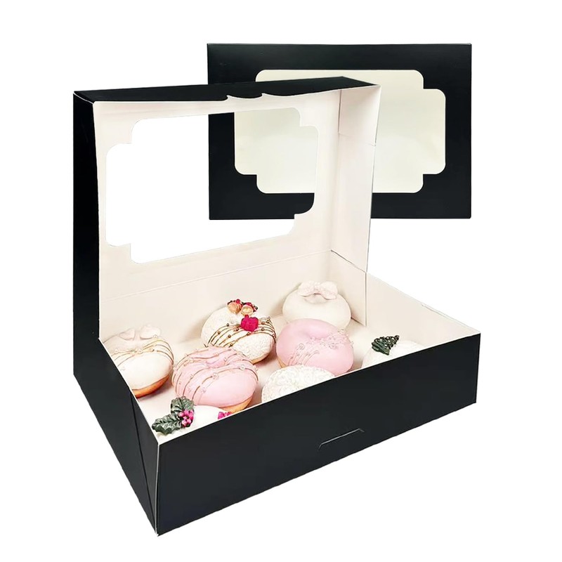 Gcardist Auto-pop Up Pink 35.6x25.4x6.4cm 6Pcs Cookie Box with Window