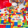 Building Blocks Birthday Party Napkins, 16ct