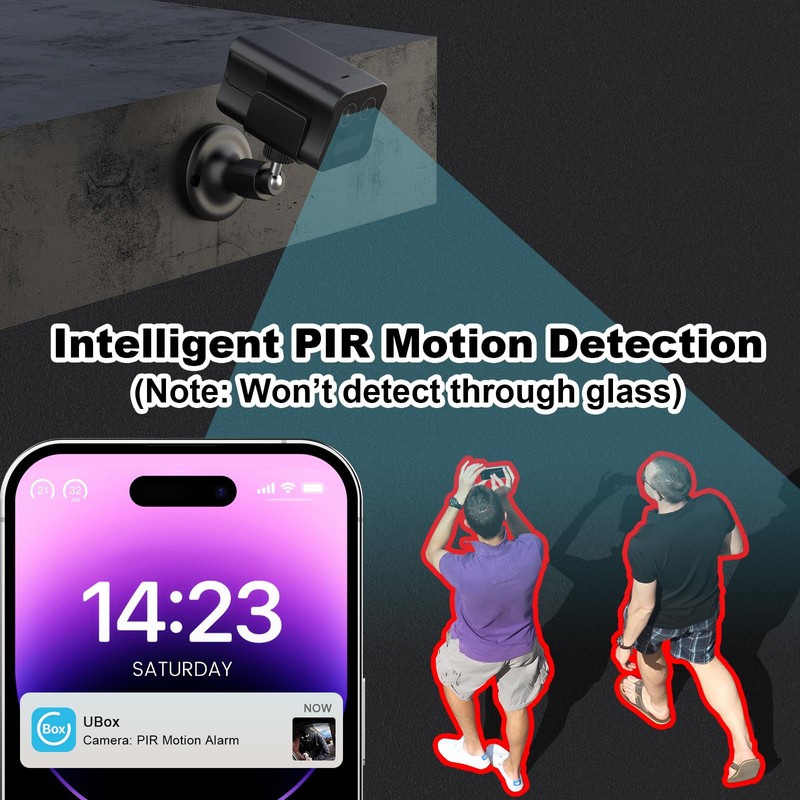 4G LTE Cellular Security Camera No WiFi, Portable Magentic Security