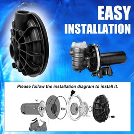 C176-47P1 Tank Body Replacement for Sta-Rite full rate and up-rate Max-E-Glas/Dura-Glas series pool and spa inground pump with C20-123 Suction Gasket.Aftermarket Part.
