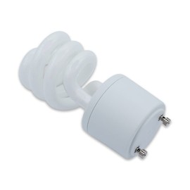 lumenivo 13 Watt Replacement Spiral Compact Fluorescent CFL Bulbs T2 Twist and Lock Base, Energy Saver - GU24 Base - 2-Prong Light - 120V - 3500K Neutral White - for Indoor Fixtures - 4 Pack