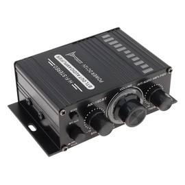 ePathChina AK160 2 Channel Class D Power Amplifier Audio Karaoke Home Theater Amplifier Support Bluetooth with USB/SD AUX Input