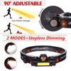 1 Pack Rechargeable Forehead Head Light - Night Walking Construction