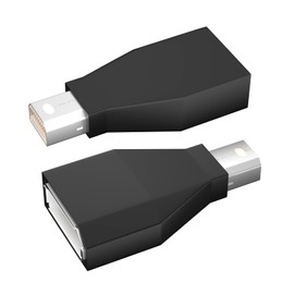 BolAAzuL Mini Displayport to DisplayPort 1.2 Converter (Male to Female, 2K 144Hz, 2-Pack), 4K 60Hz Mini DP to DP Adapter for Mac Book Pro/air/Mac Mini with Thunderbolt 2/1 Port mDP-DP Cable Connector