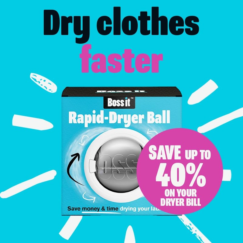 Boss It Rapid Dryer Ball for Tumble Dryer with Reflective