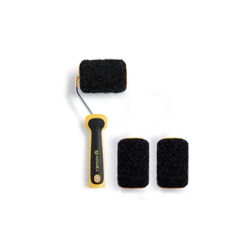 Voomey 3 Pcs 4 Inch Drywall Compound Roller Cover with