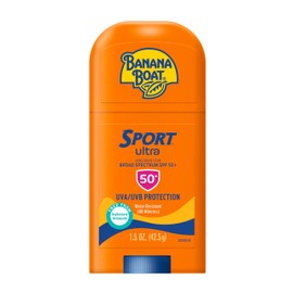 Banana Boat Sport Ultra Sunscreen Stick SPF 50, 1.5oz | Travel Size Sunscreen, Mini SPF Stick Sunblock, Oxybenzone-Free, 1.5oz
