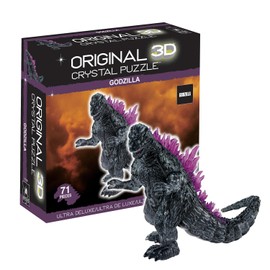Bepuzzled, Godzilla Ultra Deluxe 3D Crystal Puzzle, for Godzilla Lovers, Collectors and Puzzlers Ages 12 and Up