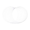 Rayher 25214102 Metal Rings, Pack of 10, 25 cm Diameter,