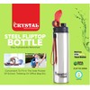 Crystal Stainless Steel Water Bottle - Fliptop 750 ml (Pack