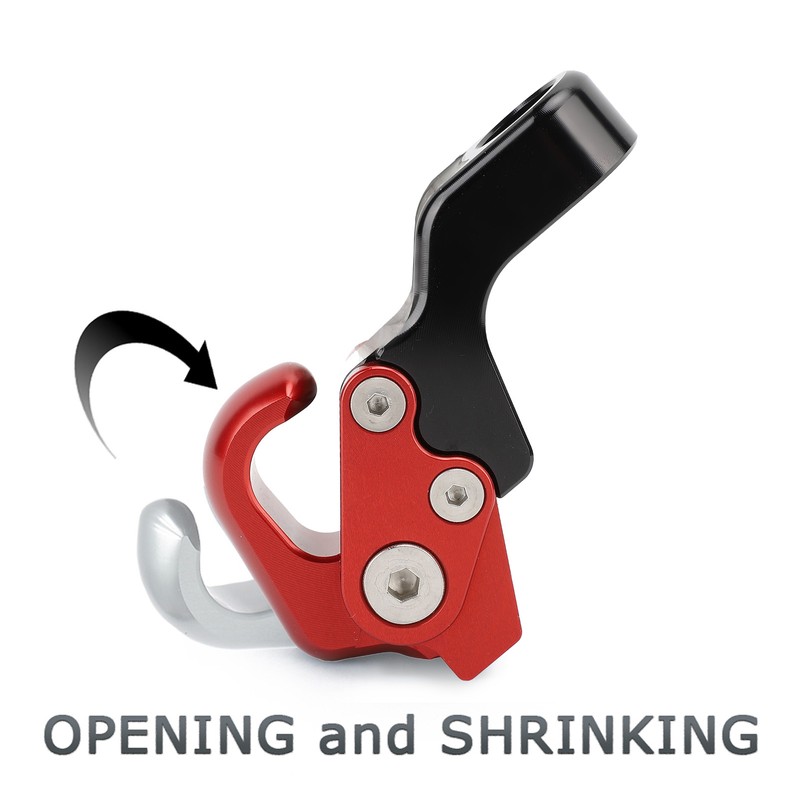 Motorcycle Luggage Bag Hook Hanger 10.5mm Aluminum Alloy Versatile Secure