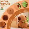 PUPUPANDA Capybara Stuffed Animals Plushies,Adorable Capybara Plush Toy with Removable