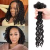 8 Inch Dreadlock Extensions 0.4cm Thick, 10 Strands Real Human