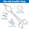 Hysagtek 9 Pcs Crucibles for Melting Metal Kit - Graphite