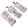 3PCS Golf Club Head Cover PU Waterproof English Flag Pattern