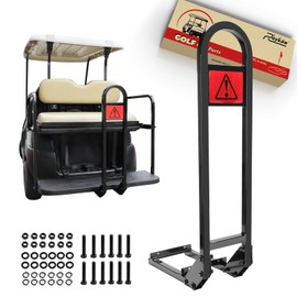 Roykaw Golf Cart No-Drilling Rear Seat Safety Grab Bar Compatible with EZGO, Club Car, Yamaha Gas & Electric Vehicles, Golf Handrail Bar for Rear Seat Passenger, Detachable & Easy to Install
