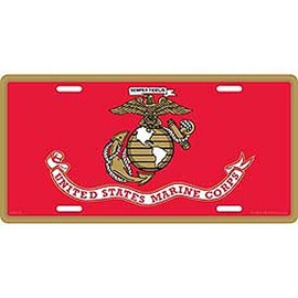 US Marine Corps Logo License Plate