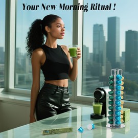 Matcha Green Tea Capsule Unsweetened, Recyclable Original Line Aluminium Capsules,100% Nespresso Compatible Pods,10 Count (Pack of 1)