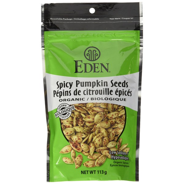 Eden Foods Organic tamari spicy pumpkin seeds, 113 gm